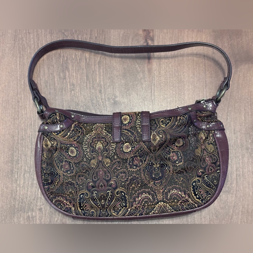 Coldwater Creek Regal Boho Paisley Tapestry Bag - Picture 3 of 16